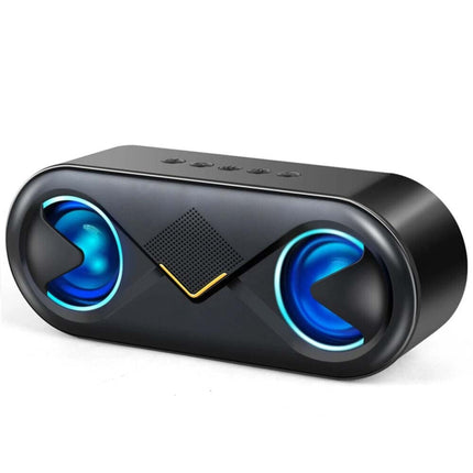 Ultra Loud High Bass Portable Wireless Outdoor Bluetooth Speaker - Black
