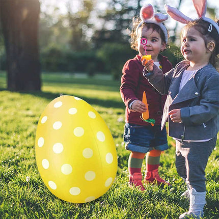 1x RandomColor  Inflatable Easter Egg & Pump Easter Inflatables Outdoor Decor
