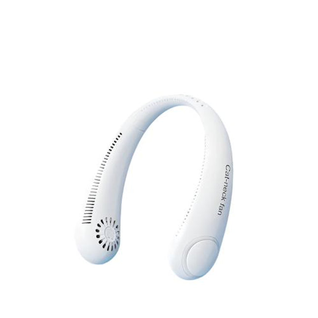 Bladeless Portable USB Neck Fan Cooler Rechargeable Dual Effect Cooling Neckband