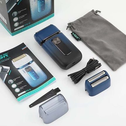 Men's Cordless Electric Foil Shaver, Waterproof Skin-Fade Shaving Machine