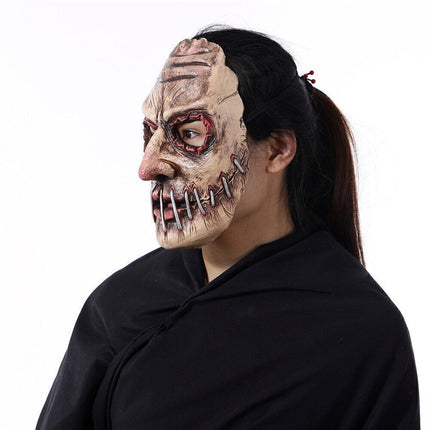 Halloween Party Big Mouth Nail Horror Mask Latex Ghost Festival Terror Mask Prop