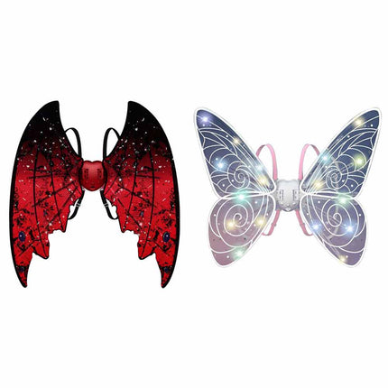 Fairy Wings with LED Lights Moving Butterfly Wings with Music for Girls Women