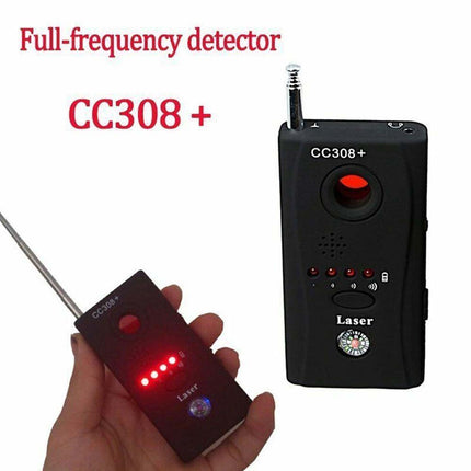 RF Bug Detector Anti- Signal Hidden Camera Lens Device Tracer Finder CC308+