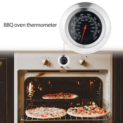 Stainless Steel Oven Thermometer BBQ Temperature Gauge Kitchen Barbecue