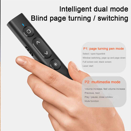 Laser Pointer Wireless Presenter Remote Power Point Clicker for PC MAC Laptop S7