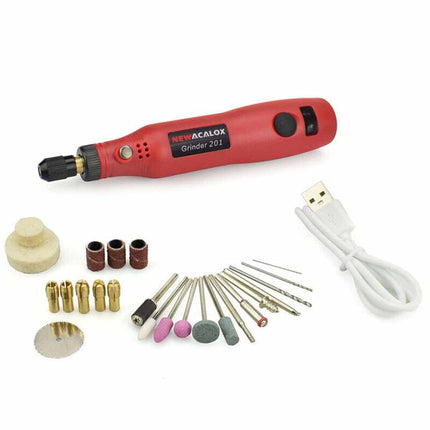 Mini Electric Grinding Pen Rotary Drill Grinder Cordless USB Engraving Tool Kit