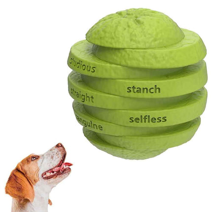 Tough Pet Chew Toy Food Dispensing Play Toy Orange 10cm