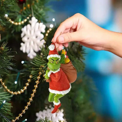18pc Christmas Grinch Ornaments XMAS Tree Hanging Figure Pendant Decoration Gift 2D
