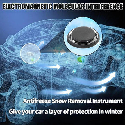 1X Electromagnetic Car Snow Removal Device, Portable Car Defroster, Efficient Ice Melting Deicer Tool