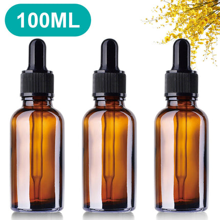 5-100ML Amber Glass Liquid Dropper Reagent Eye Pipette Essential Oils Bottle AU