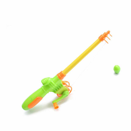 7PCS Rod Fish Set Fishing Toy Kids Bath Time Game Model Magnetic Baby Pole