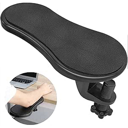 180° Rotating Leather Mouse Wrist Rest Pad, Anti-Fatigue Desk Arm Support