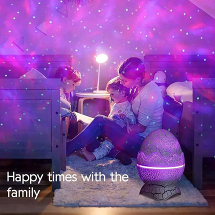 Dinosaur Egg Galaxy Star Projector Starry Light with Wireless Music Player