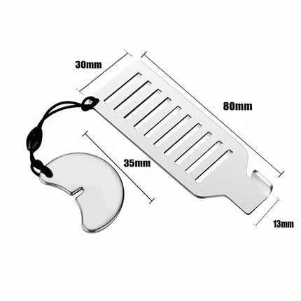 Portable Stainless Steel Door Blocker, Anti-Theft Security Tool 8cm