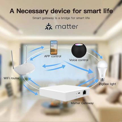 Smart Home Matter Gateway, Wired Multi-Mode IoT Hub