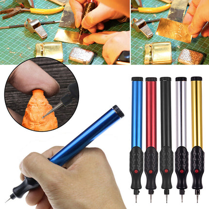 Random Color Electric Micro Metal Glass Ceramic Wood Diamond Engraving Tool Pen