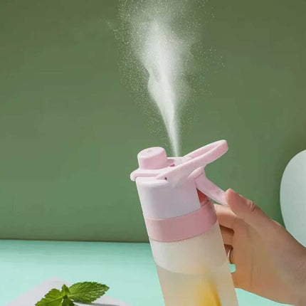 700ml Sport Matte Color Spray Mist Water Bottle Cool Down Drinking Kettle Water Cup