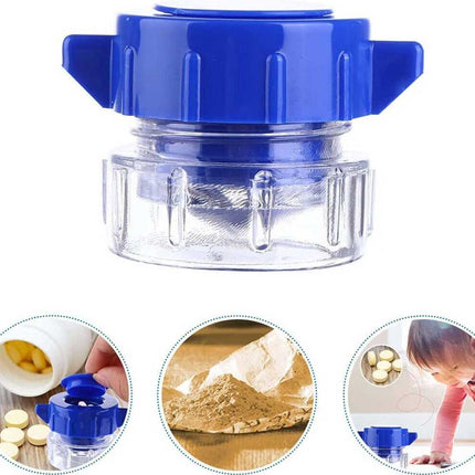 Pill Crusher & Splitter Kit - Crusher Pulverizer, Tablet Grinder, Medicine Splitter & Pill Box for Efficient Pill Preparation