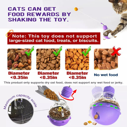 Interactive Cat Toys For Indoor Cats With Ball and Feather Pets Toy
