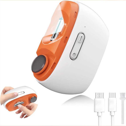 2-in-1 Electric Nail Clippers: Automatic Trimmer & Cutter for Safe Manicure