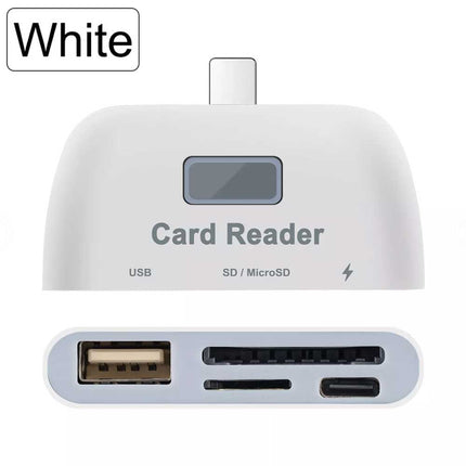 4-in-1 USB SD TF Card Memory Card Reader OTG Adapter For iPhone 14 13 12 11 iPad