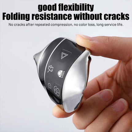 Car Key Case Fob Shell Cover + Keyring For Range Rover Sport Evoque Jaguar