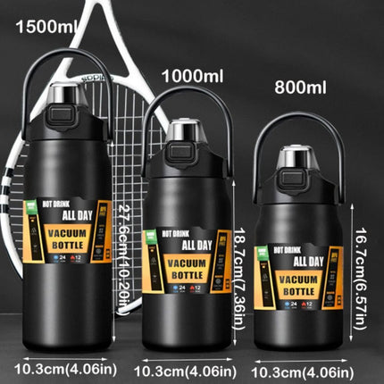Outdoor Thermos Portable Stainless Steel Cold Hot Sport Water Bottle 1/1.2/1.5L