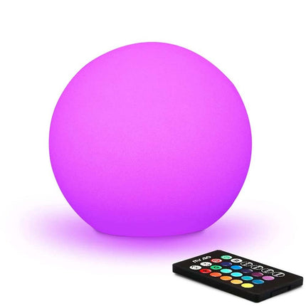 16 Color RGB LED Globe Orb Light 15CM - Remote Control Kids Night Light & Mood Lamp