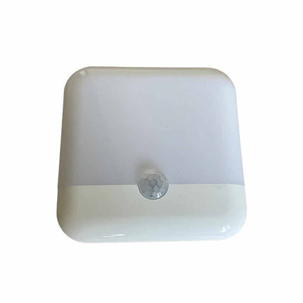 USB Rechargeable Magnetic PIR Motion Sensor Night Light, Dual Color LED Lamp for Bathroom Closet Stairs