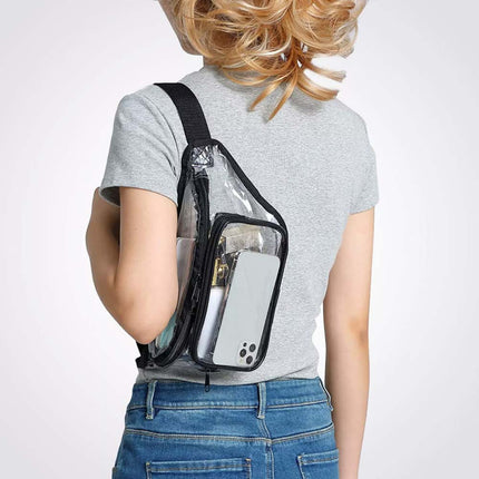 Clear Waterproof Adjustable Waist Fanny Pack for Men & Women