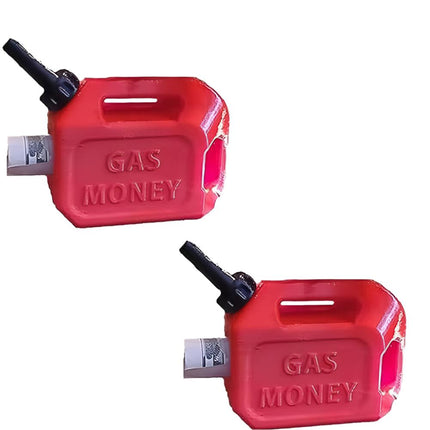 2PCS Gas Can Ornament Red Resin Christmas Tree Funny Money Holder Ornament Xmas