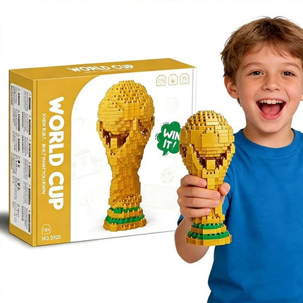 500Pcs World Cup Trophy Building Blocks Kids Educational DIY Construction Toy Gift