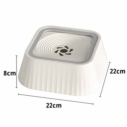 1.5L Anti Slip Dog Water Bowl Non Spill Splash Proof Travel Pet Bowl for Vehicle