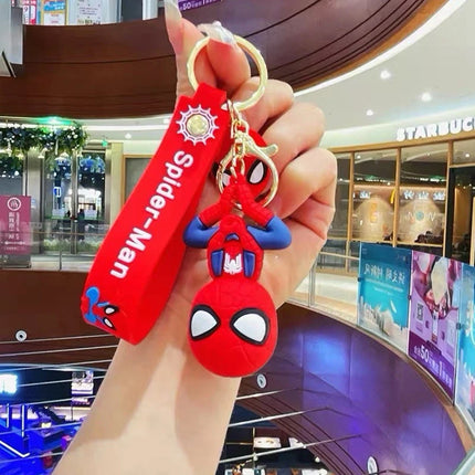 Cartoon Character Keychain Keyring Set, Bag Charm Clip, Novelty Party Stocking Filler Gift