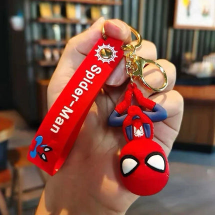 Cartoon Character Keychain Keyring Set, Bag Charm Clip, Novelty Party Stocking Filler Gift