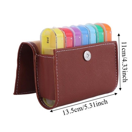 28 Grids 7 Day Weekly Pill Box, Tablet Storage Sorter Container Organizer