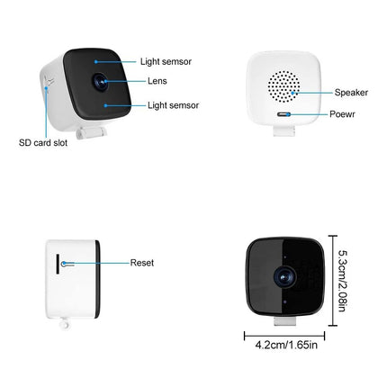 Safeview Window Mount Security Camera, Home Safety Surveillance Camera, Indoor Outdoor Property Protection Monitoring Camera