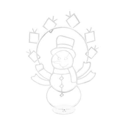 Christmas Snowman Penguin String Light Outdoor Garden Yard Wrought Iron Light