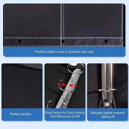 900 Cards Pocket Trading Card Binder 9 Pocket Trading Card Album Folder Case