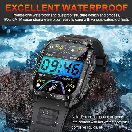 2025 Smart Watch for Men Women Waterproof Smartwatch Heart Rate Fitness Tracker