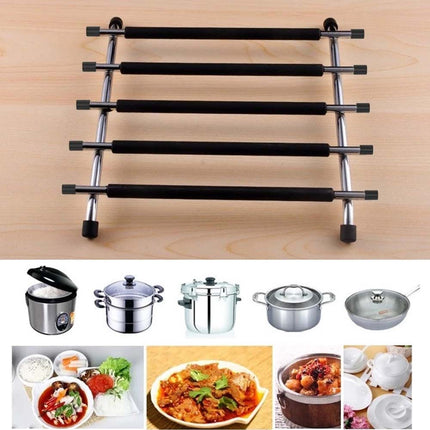 Stainless Steel Kitchen Trivet - Heat-Resistant Worktop Saver for Hot Pots & Pans