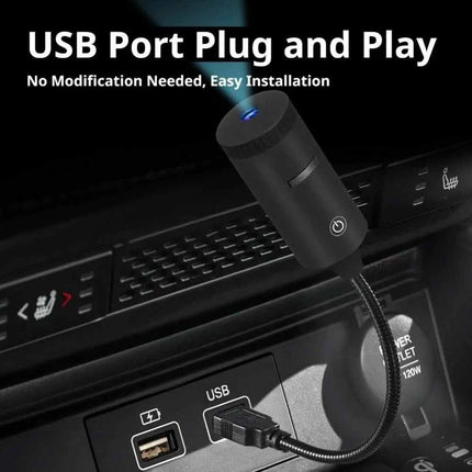 360° Rotate Galaxy Starry Sky Projection Lamp USB Atmosphere Light for Car & Home