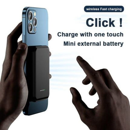 5000mAh For iPhone 14 13 Pro Portable Magnetic Power Bank Wireless Charging