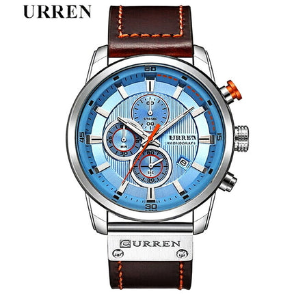Men's Waterproof Quartz Watch, Multifunction Chronograph Sports Casual Wrist Watch