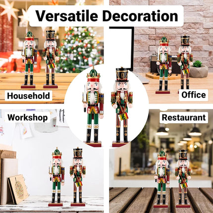 Traditional Wooden Christmas Nutcracker Figurine – Festive Xmas Decor