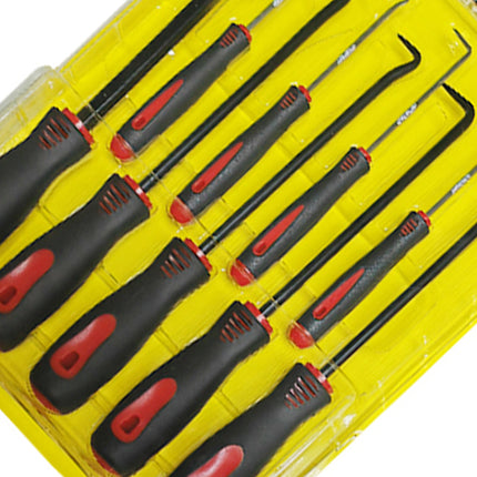 9-Piece Scraper Hook and Pick Tool Set – O-Ring, Seal and Gasket Removal Kit with Mini Hooks and Picks