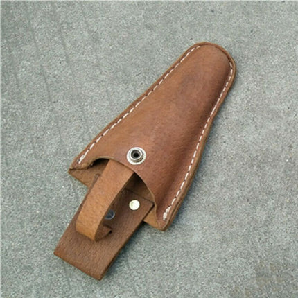 2PCS Sheath Brown PU Leather Pouch for Garden Tool Scissors
