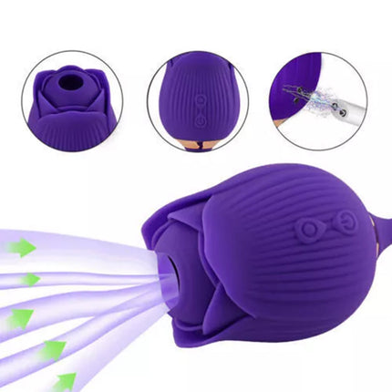 Clit Sucking Vibrator Oral Thrusting G spot Dildo Bullet Sexy Toys for Women