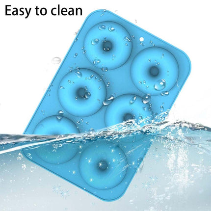 3PCS Silicone Donut Mold, Muffin Chocolate Cake Cookie Doughnut Baking Mould Tray