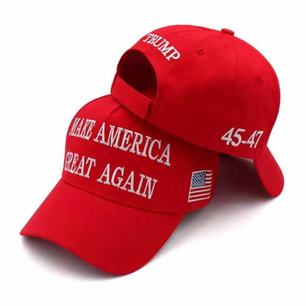 New Hot Trump 2024 MAGA RED Hat 45-47 Baseball Cap Make America Great Again